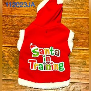 Simple Dog Santa Outfit for Medium Size Dog